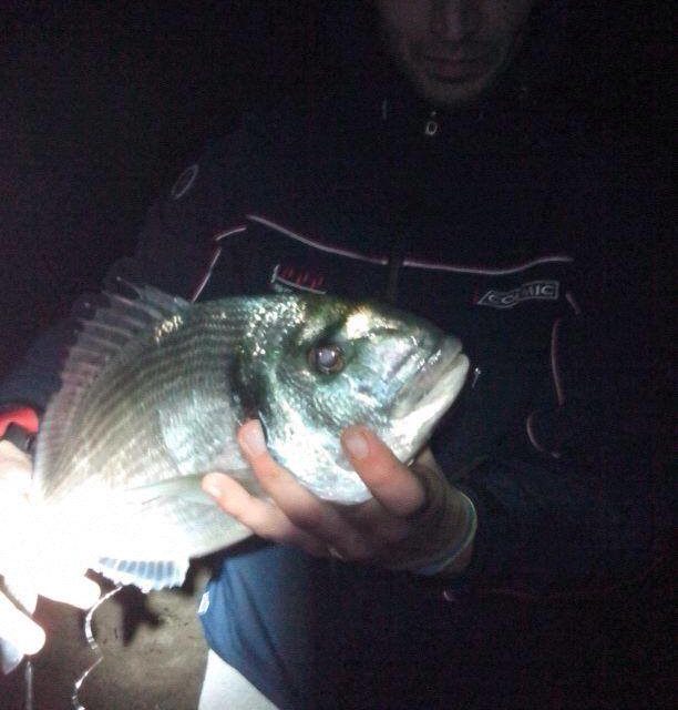 Pesca a fondo alle orate di notte